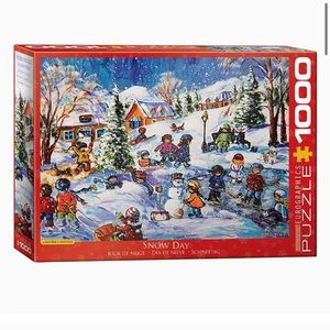 Euro Graphics Snow Day 1000-Piece Puzzle